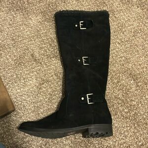 Alfani black flat style boots